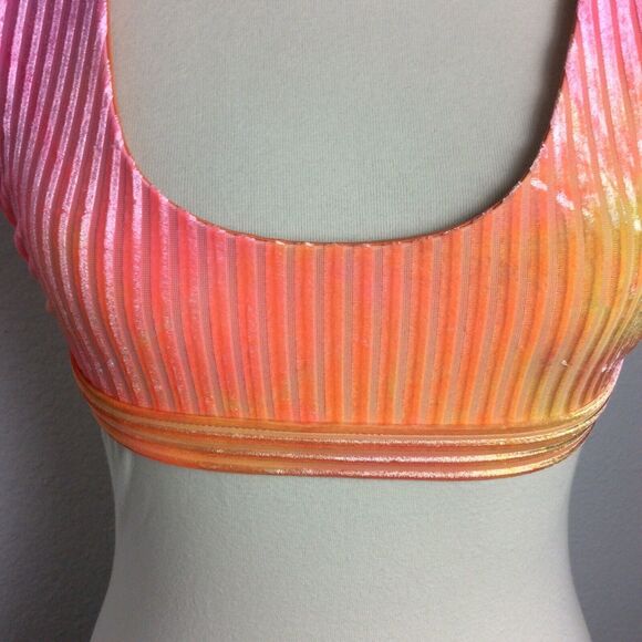 Dippin Daisys Bikini Top Ribbed Ombre Swimwear - Picture 2 of 8